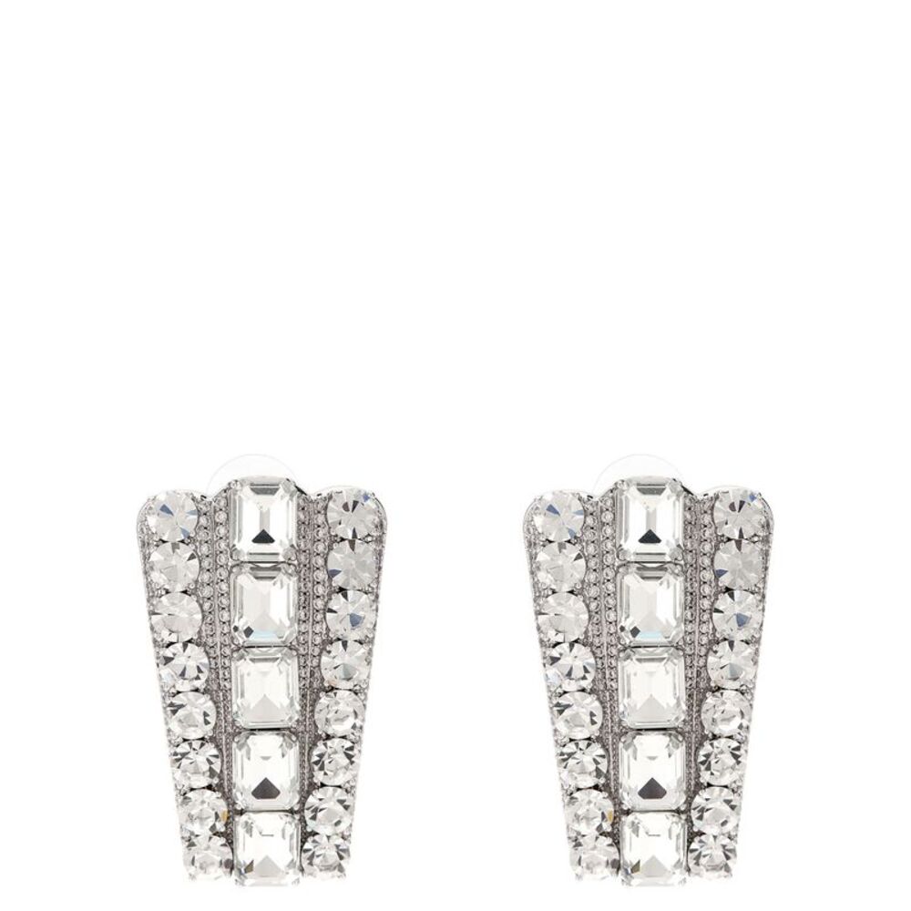 Self-Portrait Silver Cotton Women's Earrings